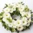 coroa de gerberas, um símbolo de lembranças e condolências