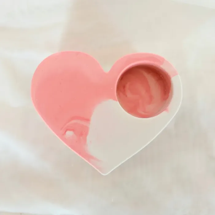 Amor Iluminado - Peça de Jesmonite em Forma de Coração - Image 8