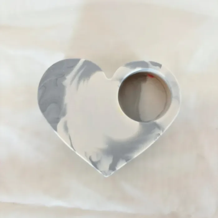Amor Iluminado - Peça de Jesmonite em Forma de Coração - Image 7